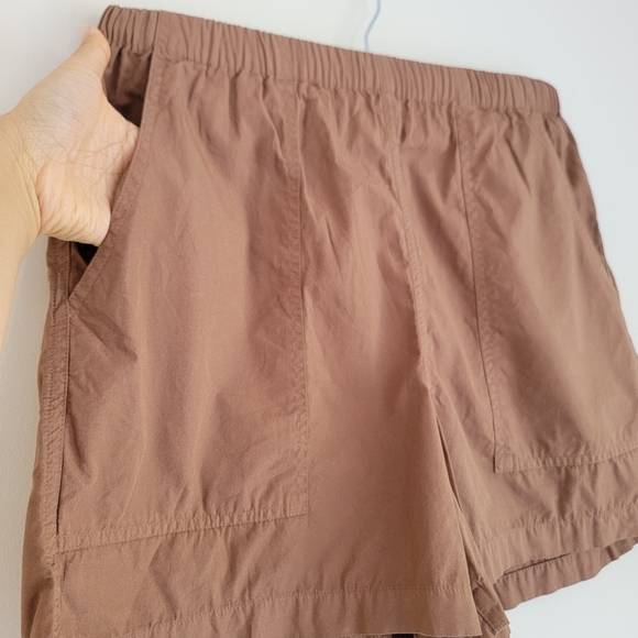 NWOT Ozma 100% Organic Cotton Poplin Juno Shorts, Almond Brown, XS - Picture 5 of 12